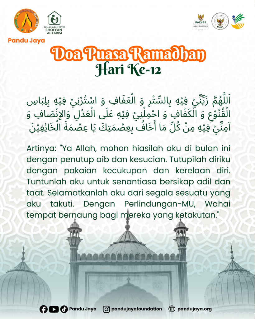 Doa Puasa Ramadhan Hari Ke-12 Yayasan Pandu Jaya