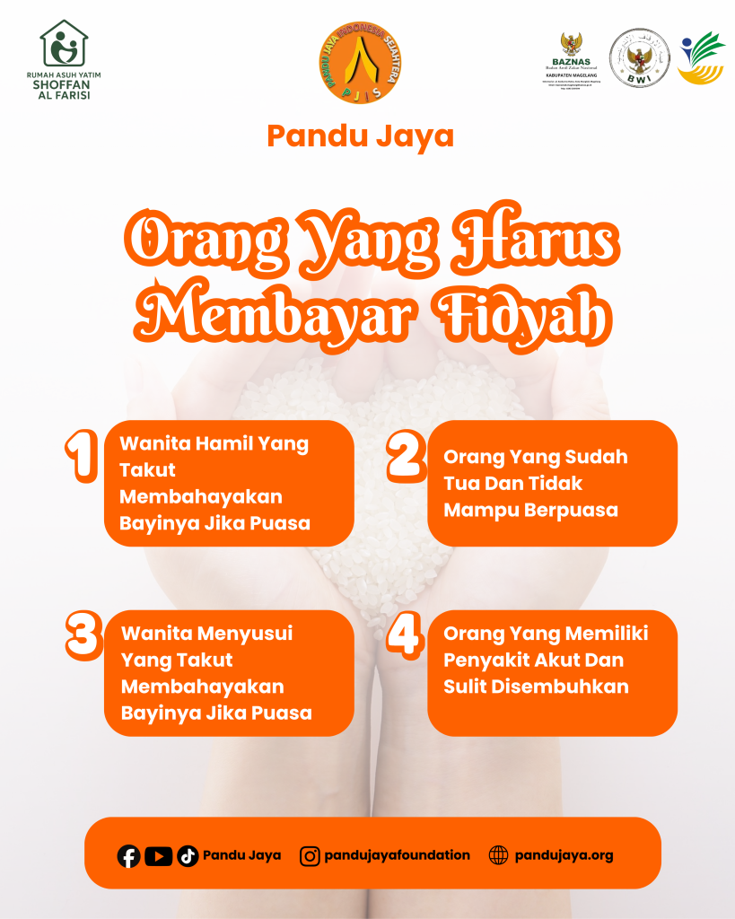 Orang Yang Harus Membayar Fidyah Yayasan Pandu Jaya