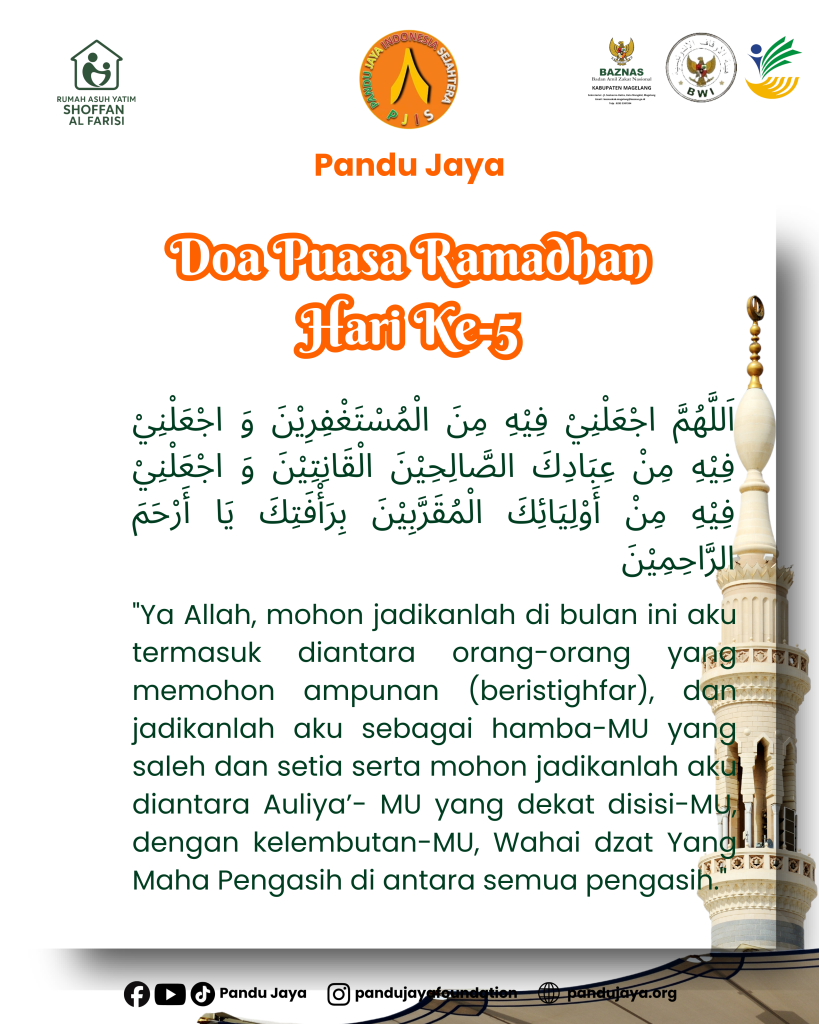 Doa Puasa Ramadhan Hari Ke-5 Bersama Yayasan Pandu Jaya