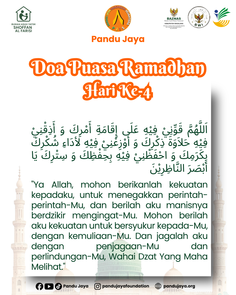 Doa Puasa Ramadhan Hari Ke-4 Yayasan Pandu Jaya