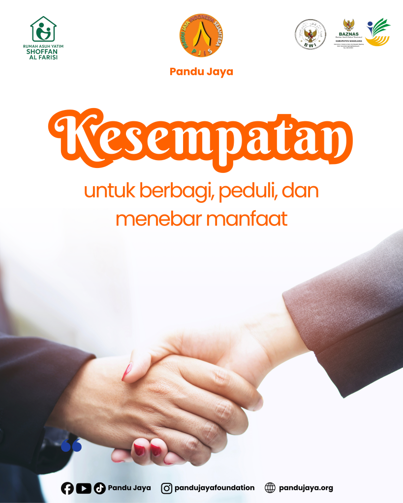 Kesempatan Berbuat Baik Yayasan Pandu Jaya