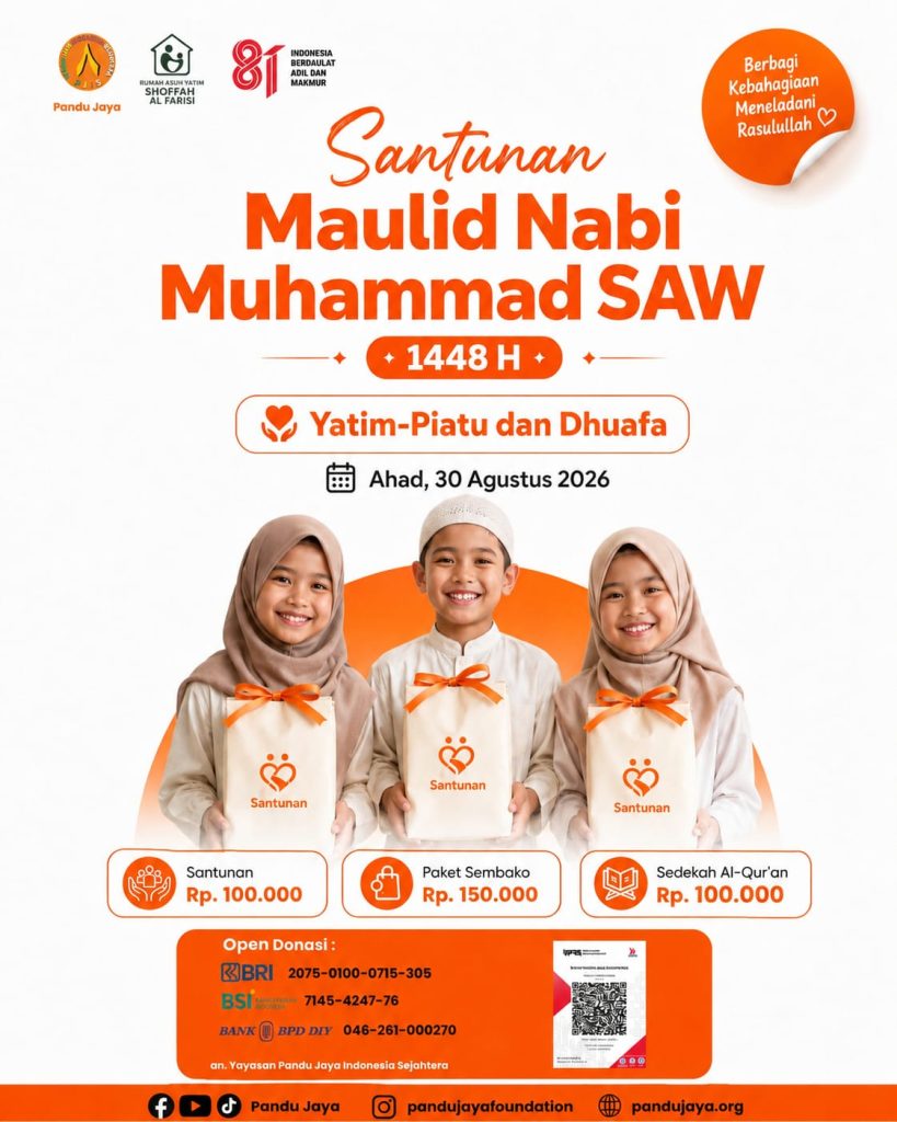Santunan Maulid Nabi Muhammad SAW Yayasan Pandu Jaya